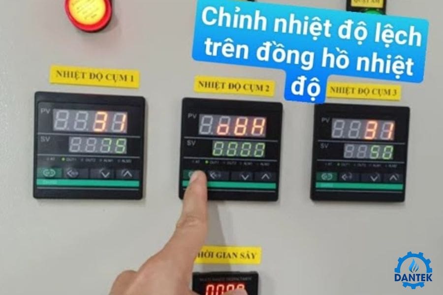 chỉnh đồng hồ nhiệt độ