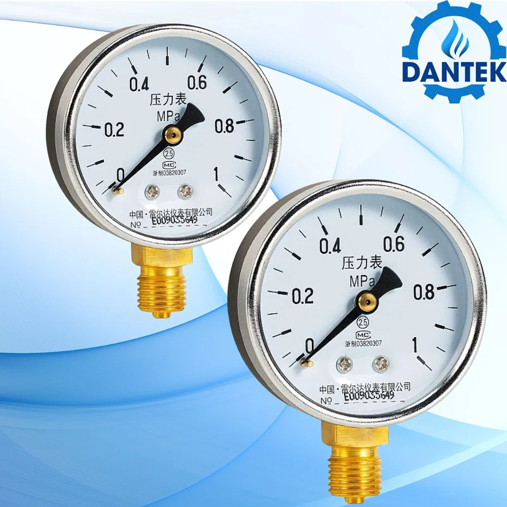 Đồng hồ áp suất 0-1MPA- Trung Quốc